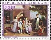 『サン＝クルー宮のテラスでのナポレオンと甥たち』（ガボン）　ルイ・デュシス(フランス　1775-1847,louis ducis)　ロココ　絵画