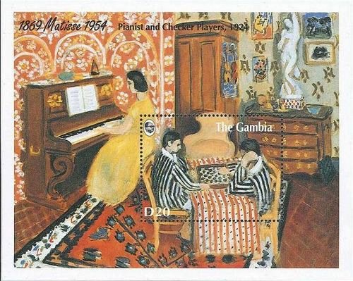 『ピアニストとチェスをする人達』　アンリ・マティス　絵画　フォービズム