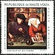 『両替商』　クエンティン・マセイス(Quentin Massys,1465- 1530） 　フラントルの画家