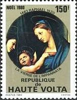 ラファエロ　ルネサンス　『布張り窓の聖母 』