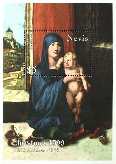 『聖母子像』（デューラー、NEVIS、ワシントン・ナショナル・ギャラリー）