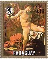 アモルの勝利 （Amore vittorioso）　カラヴァッジョ　バロック　絵画　『勝利のキューピッド』　パラグアイ