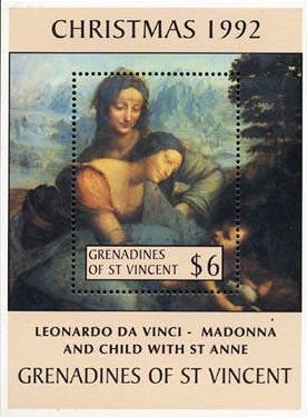『聖アンナと聖母子』　ダヴィンチ　ルネサンス　