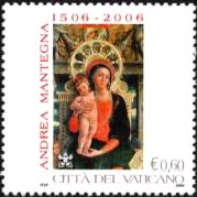 マンテーニャ没後500年（バチカン市国、2006年）　有名な『聖母子』他