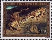 ドラクロワ『ライオンとトラ』