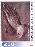 デューラー　『祈りの手』　1508、アルベルティーナ美術館