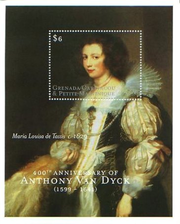 バロック　ヴァン・ダイク　Portrait of Maria de Tassis (1611-1638)　マリア・ルイサ・デ・タシス