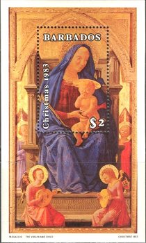 『聖母子』（マサッチオ）　ピサ祭壇画