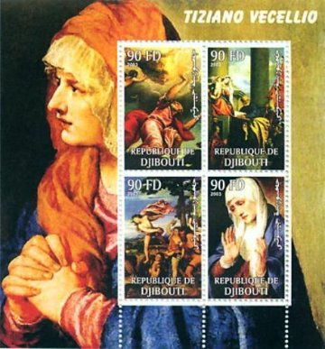 悲しみの聖母　『バッコスとアリアドネ』 　ティツィアーノ