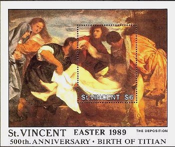 『キリストの埋葬』（セント・ヴィンセント、1989年）　ティツィアーノ