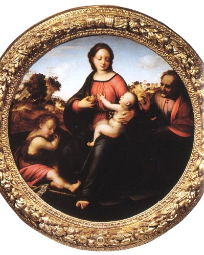 『聖母子、聖ヨセフと幼い洗礼者ヨハネ』フランチャビージオ