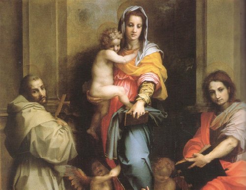 アンドレア・デル・サルト　『アルピエの聖母』　1517　ウフィツィ美術館