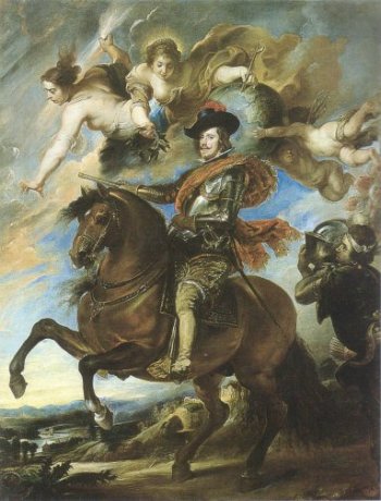 ベラスケス画　『スペイン王フェリペ4世の騎馬像』　 ウフィツィ美術館