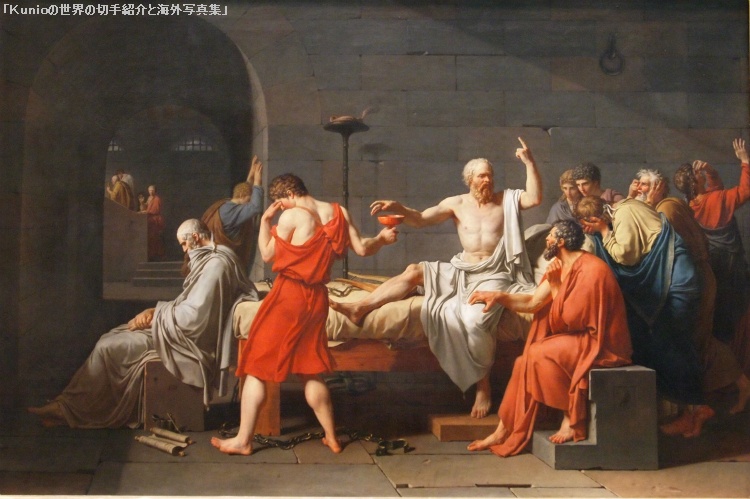 Jacques-Louis David, The Death of Socrates, 1787　　ジャック＝ルイ・ダヴィッド｜ソクラテスの死