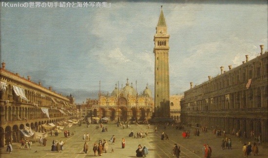 カナレット（Canaletto）｜「サン・マルコ教会広場」1730年