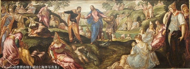 ティントレット｜パンと魚の奇跡　　The Miracle of the Loaves and Fishes, ca. 1545-50