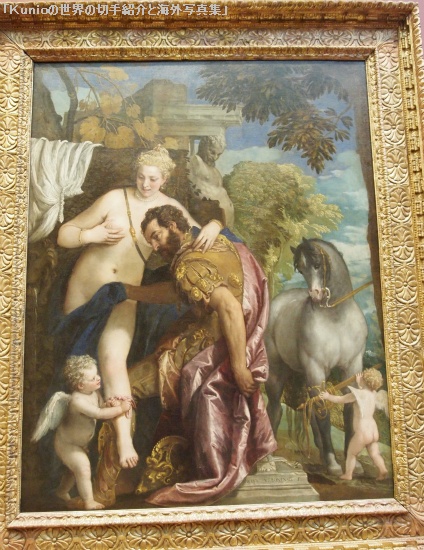 「キューピッドによって結ばれるマルスとヴィーナス」　1570年代｜パオロ・ヴェロネーゼ
