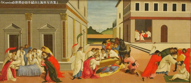サンドロ・ボッティチェッリ Sandro Botticelli ｜「聖ゼノビウスの三つの奇跡」　Three Miracles of St Zenobius　