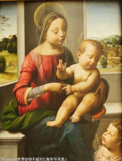 フラ・バルトロメオ《聖母子と洗礼者ヨハネ》 メトロポリタン美術館