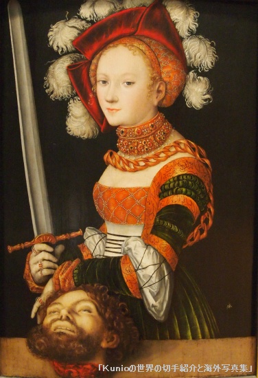 「Judith with the Head of Holofernes【ユディト】 」　 1530年頃｜ルーカス・クラナッハ