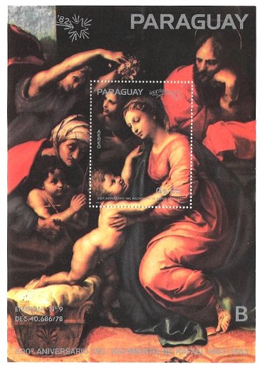 『フランソワ一世の聖家族』（ラファエロ）ルーヴル美術館