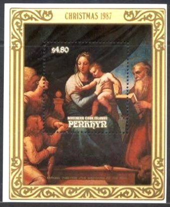ラファエロの絵画　『魚の聖母』　1512-14　プラド美術館
