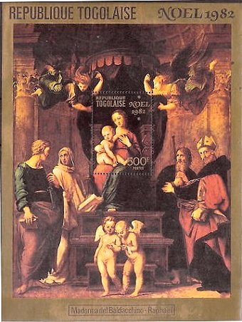 ラファエロの絵画　『天蓋の聖母』
