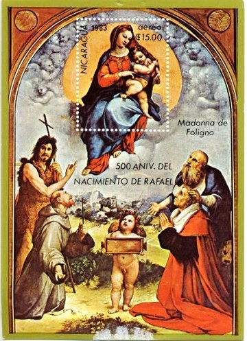 『フォリーニョの聖母（聖会話、The Madonna of Foligno）』　ヴァチカン（ニカラグア）