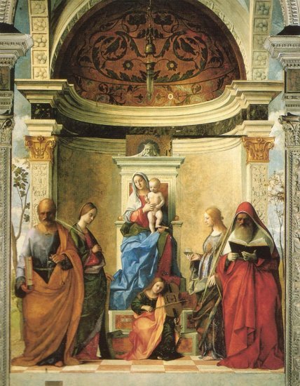 『サン・ザッカリア祭壇画 (Pala di San Zaccaria)』　ベッリーニ 