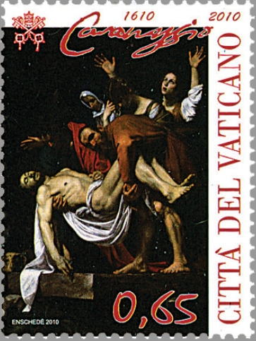｢キリスト降架｣(1600-04、バチカン美術館)。　カラヴァッジョ