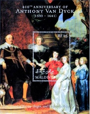 『ヨハン・マウリッツ・ファン・ナッサウ伯と彼の家族（Earl Johannes von Nassau-Siegen und Familie）』　ダイク