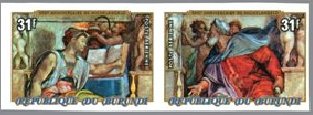 ミケランジェロ　システィーナ礼拝堂のルネッタに描かれた預言者と巫女