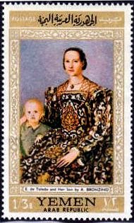 ブロンツィーノ『コジモの妻となったエレオノーラ・ディ・トレドと、息子のドン・ガルツィア』