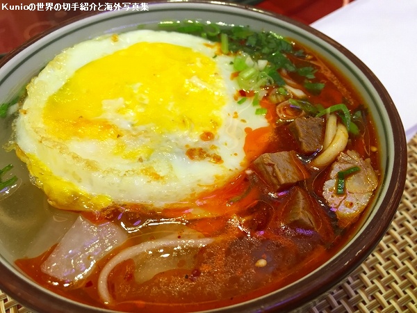 敦煌賓館　清真料理のひとつ蘭州拉麺