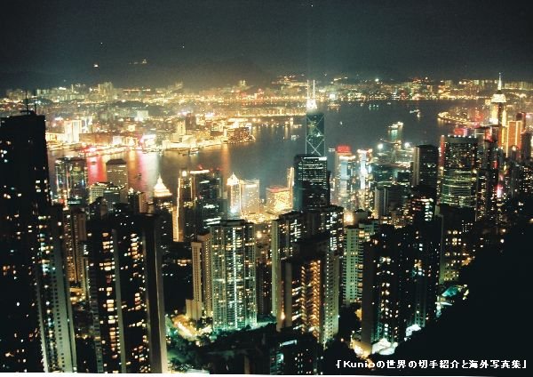 香港の百万ドルの夜景