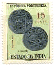 ポルトガル領インドのコイン（COIN）の切手（1959年）