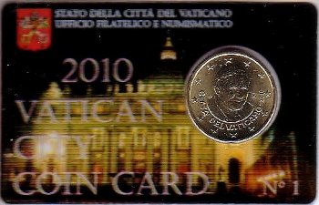 バチカン市国・コインカード(COIN・CARD)　表