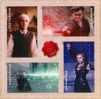 「ハリー・ポッター」記念切手　2013年米国発行