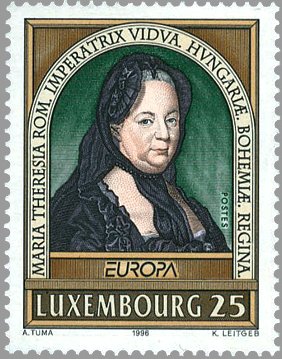 ブルゴーニュのマリー（1457～1482）、マリア・テレジア（1717～1780）　ルクセンブルグ、1996年