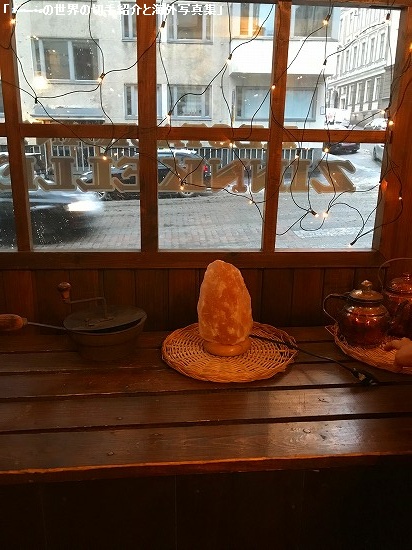 レストランにあった岩塩