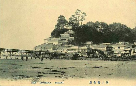 江ノ島海岸（片瀬海岸東浜）　1920年頃