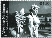 スフィンクス像(ウィーン・ベルベデーレ宮殿庭園、国連)　世界遺産