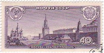 赤の広場・モスクワ（ソ連、1958年）