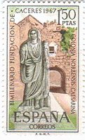 ローマ人によるカセレス建設2,000年記念(1967年）　世界遺産