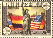 自由の女神・合衆国建国150年（スペイン、1938年）