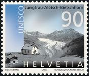 ユングフラウ（国連、2003年）　スイス　世界遺産