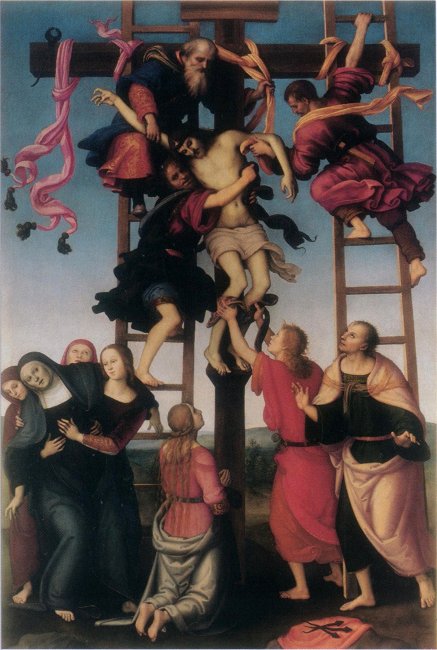 フィリッポ・リッピとピエトロ・ベルジーノ　『十字架降下』　アカデミア美術館