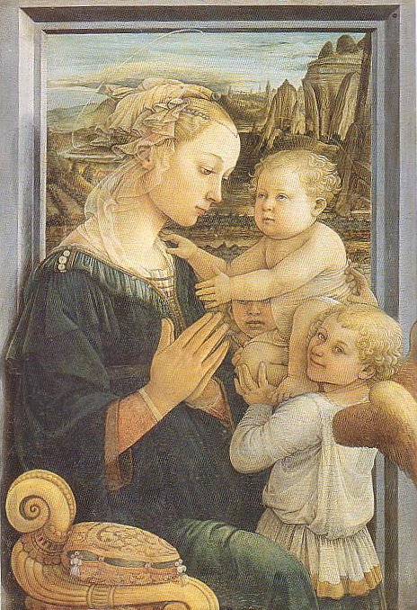 フィリッポ・リッピ　聖母子と二天使