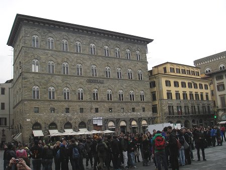 フィレンツェ　シニョリーア広場（Piazza della Signoria）で