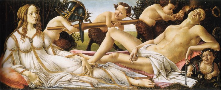 ボッティチェッリ『ヴィーナスとマルス』 Venus and Mars